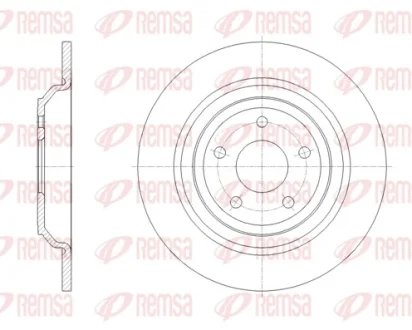 REMSA FORD Гальмівний диск FOCUS IV 1.0-2.3 18- Remsa 62095.00