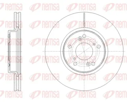 Диск гальмівний REMSA 62108.10