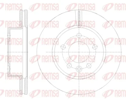 REMSA VW диск гальм. передн. CRAFTER 16- Remsa 62117.10