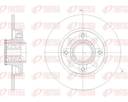 Диск гальмівний REMSA 62137.20