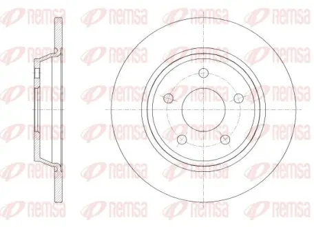 FORD диск гальм. задн. FOCUS 18- REMSA 62522.00