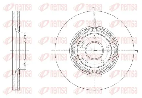 Диск гальмівний передн. GENESIS 3.8 GDI REMSA 62525.10