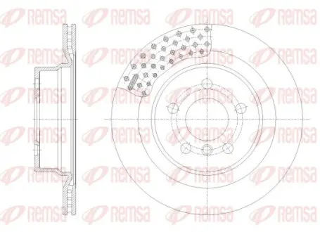 BMW Гальмівний диск задн. 3/G20 21- REMSA 62551.10