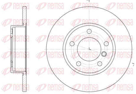 REMSA диск гальмівний перед. BMW E36/Z3 Remsa 6323.00
