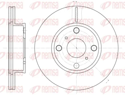 REMSA TOYOTA диск гальмівний передн.Coprolla Remsa 6402.10