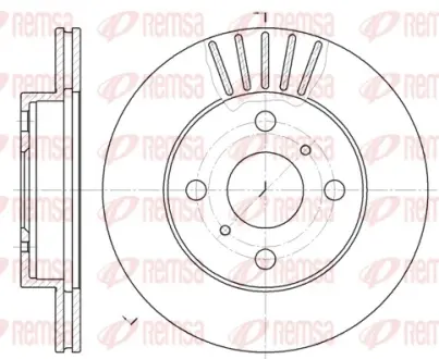 Диск гальмівний REMSA 6618.10
