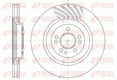 REMSA DB гальмівний диск передній W163 98- Remsa 6644.10