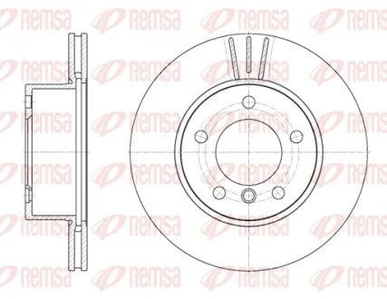 BMW диск гальмівний передній. 1 E87, F20/21, 2 F22 10 Remsa 6651.10