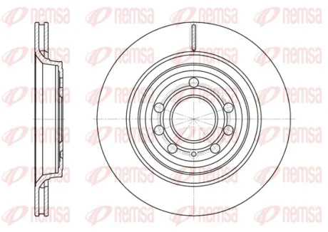 Диск гальмівний OPEL VECTRA C задн. REMSA 6686.10