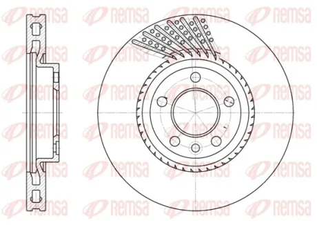REMSA VW гальмівний диск передн T5 - Remsa 6749.10