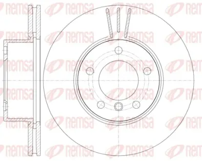 Гальмівний диск передній BMW E81/87/90/91/92 REMSA 6974.10
