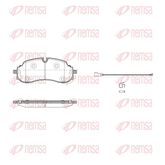 REMSA FORD К-кт гальмівних колодок TRANSIT V363 (FED, FFD) E-TRANSIT 22-25 Remsa X2024.01