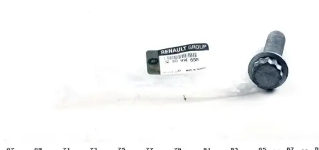 Болт з головкою системи TORX з чорного металу RENAULT 123091465R