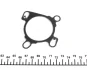 Прокладка клапана EGR Trafic 2.0 dCi 06-/Master 2.3dCi 10- Renault 8200577398 (фото 2)