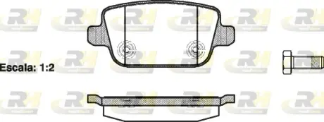 Гальмівні колодки ROADHOUSE 21256.00