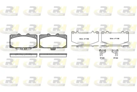 Гальмівні колодки дискові ROADHOUSE 2599.12