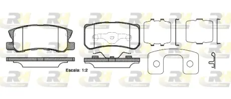 Гальмівні колодки ROADHOUSE 2803.22