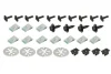 Кріплення захисту двигуна (комплект) AUDI A3 8L SEAT LEON 1M, TOLEDO II 1M SKODA OCTAVIA I VW BORA, GOLF IV, NEW BEETLE 9C 09.96-12.10 Romix ROM90204 (фото 1)