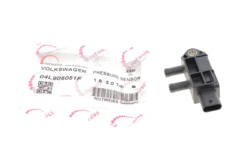 Датчик тиску вихлопних газів Audi A4/A6/A7/Skoda Octavia/SuperB/VW T6/Crafter 1.6D/2.0D/2.0DH 12- (всередині OE VAG) ROTWEISS 04L906051F