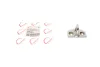 Петля замка дверей Renault Clio/Captur 12-19 Rotweiss 825706855R (фото 1)