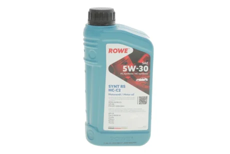 Олива 5W30 HIGHTEC SYNT RS HC-C2 (1L) (PSA B71 2290-2014/Fiat 9.55535-S1/Honda) (ACEA C2) ROWE 20113-0010-99