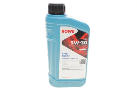 Олива 5W30 HIGHTEC SYNT RSR 17 (1L) (MB 226.52/RN17/RN 0700/0710RN17) (ACEA C3) ROWE 20370-0010-99