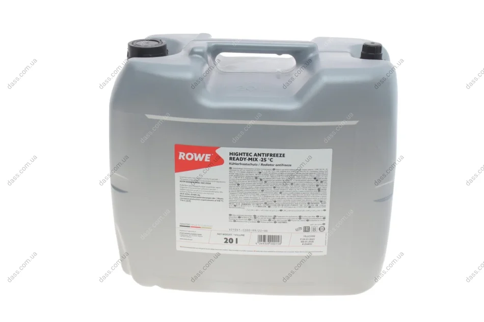 Антифриз (синій) G11 (20L) READY-MIX -25°C HIGHTEC ANTIFREEZE (заміна на 21074-0200-99) ROWE 21041-0200-99 (фото 1)
