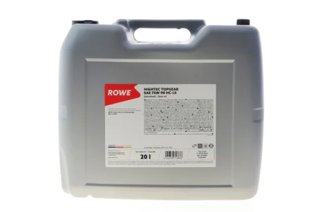 Олива 75W90 HIGHTEC TOPGEAR HC-LS (20L) (MIL-L 2105D) (API GL-4/GL-5/GL-5 LS) ROWE 25004-0200-99