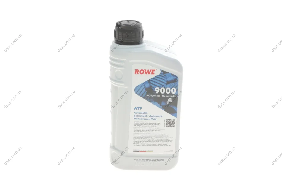 Олива HIGHTEC ATF 9000 (1L) (DEXRON IIIH/MB 235.71/236.8/236.10/236.11/236.91/BMW LA-2634) (червоний) ROWE 25020-0010-99 (фото 1)
