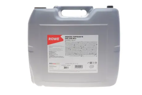Олива 75W80 HIGHTEC TOPGEAR FE S (20L) (API GL-4/GL-5/9.55550-MZ2/MB 235.10/PSA 9730 A2) ROWE 25066-0200-99