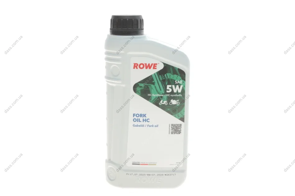 Олива 5W для мотовилок HIGHTEC FORK OIL HC (1L) ROWE 30551-0010-99 (фото 1)