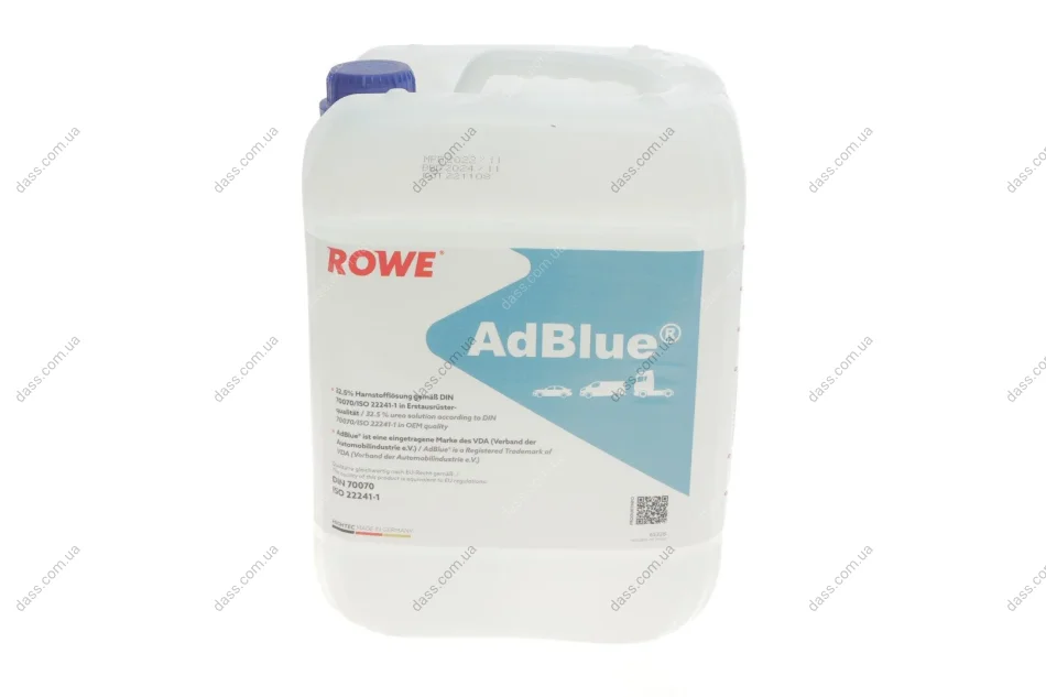 Рідина для нейтралізації відпрацьованих газів HIGHTEC AdBlue (сечовина) (10L) ROWE 65328-0100-99 (фото 1)