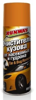 0.45л очищувач кузова от бітуму і слідів комах (270 грам аероз) RUNWAY RW6089