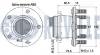 MITSUBISHI комплект задн. маточини колеса c ABS Outlander,Lancer 08- RUVILLE 221686 (фото 2)