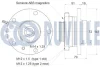 BMW Маточина передня 1 (F20) 118 d xDrive 13-15, 3 (F30, F80) 318 d xDrive 13-15 Ruville 221855 (фото 2)