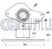 RENAULT натяжний ролик Clio 1,7-1,8,Laguna 1,8-2,0,Megane 1,9D/TD, R9,11,19 RUVILLE 540095 (фото 2)
