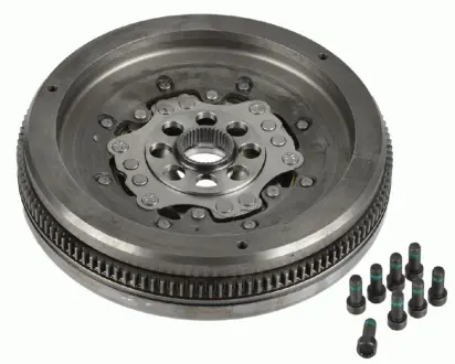 Двомасовий маховик (з болтами) AUDI A3 SEAT ALHAMBRA, ALTEA XL, LEON SKODA OCTAVIA II, SUPERB II, YETI VW BEETLE, CC B7, EOS, GOLF VI, JETTA IV, PASSAT ALLTRACK B7 1.8/2.0/3.6 09.04-07.19 SACHS 2295 000 513