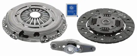 Комплект зчеплення з підшипником (220мм) SEAT ALTEA, ALTEA XL SKODA FABIA I, YETI VW BEETLE, CADDY ALLTRACK, CADDY ALLTRACK/MINIVAN, CADDY III, CADDY III/MINIVAN, CADDY IV 1.2-1.9D 09.02- SACHS 3000 950 067