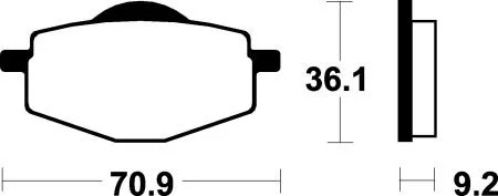 Гальмівні колодки SBS 575LS