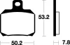 Гальмівні колодки SBS 730LS (фото 1)
