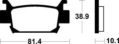 Гальмівні колодки SBS 829SI
