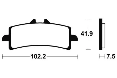 Гальмівні колодки SBS 841DS