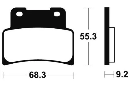 Гальмівні колодки SBS 844DC