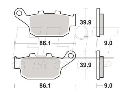 Гальмівні колодки SBS 881LS