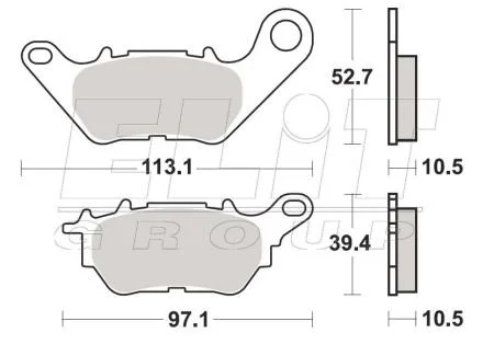 Гальмівні колодки SBS 932HF