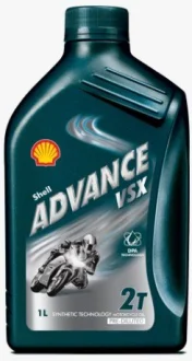 1л Advance VSX2 2T масло напівсинт. для 2-такт. двигун. JASO FC, ISO-L-EGC, API TC JASO FD, ISO-L-EGD, API TC SHELL 550028470
