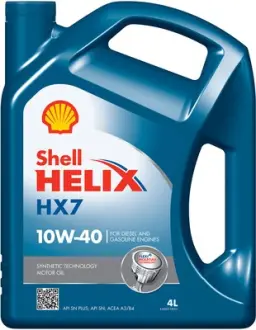 Олива моторна Helix HX7 SAE 10W-40 (Каністра 4л) SHELL 550053737
