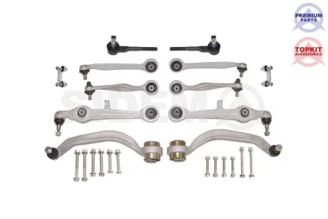 AUDI комплект важелів+тяги стаб.+наконечн. AUDI A4 04- SIDEM 37871