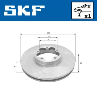 FORD гальмівний диск передн.лакірів.Transit 13- SKF VKBD 81097 V1