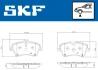 DB гальмівні колодки передн.W203 00- SKF VKBP 80081 (фото 6)